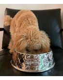 Supreme Diamond Plate Dog Bowl