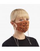 MCM Monogram Face Mask with chain