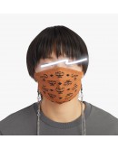 MCM Monogram Face Mask with chain