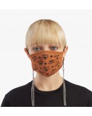 MCM Monogram Face Mask with chain