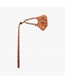 MCM Monogram Face Mask with chain