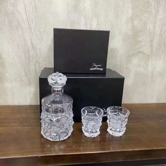 Chrome Hearts x Baccarat crystal pitcher & whiskey glass