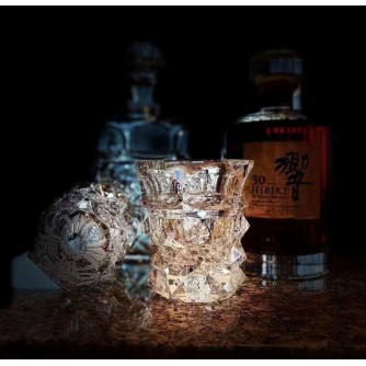 Chrome Hearts x Baccarat crystal pitcher & whiskey glass