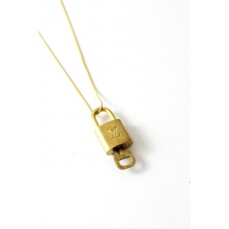 LV Necklaces Lock gold silver