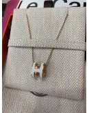 Hermes Pop H Necklaces white