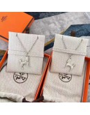 Hermes Pop H Necklaces white