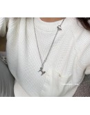 Hermes Pop H Necklaces white