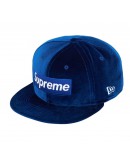 Supreme Velour Box Logo New Era Cap