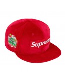 Supreme Velour Box Logo New Era Cap