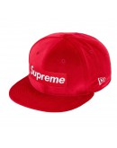 Supreme Velour Box Logo New Era Cap