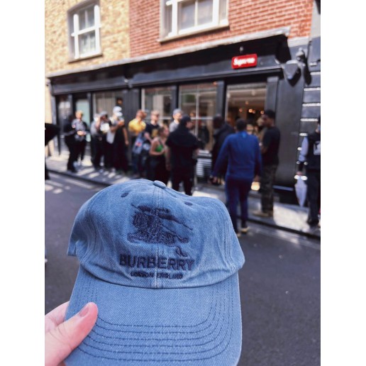 Supreme Burberry Denim 6-Panel