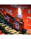 Supreme Zippo Lighter red glow