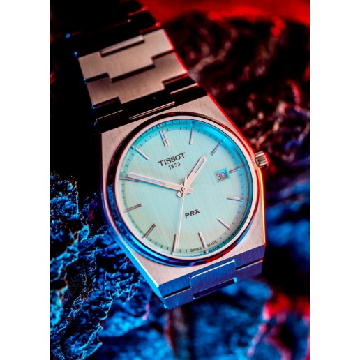 TISSOT SWISS T137.410PRX Hero Blue glow in dark mint green