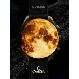 Omega x Swatch 2023 ‘ Mission to Moon Shine Gold ’ Edition 300 pieces JP