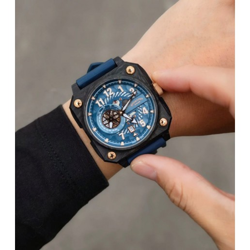 ROMAGO Navy Carbor Watch RM097