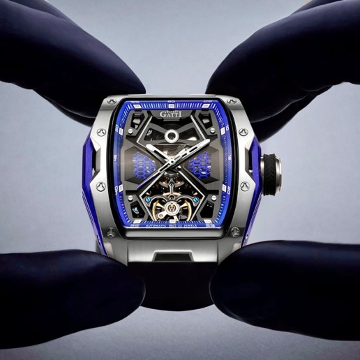 Bonest Bugatti Series BG5501-A1 silver blue