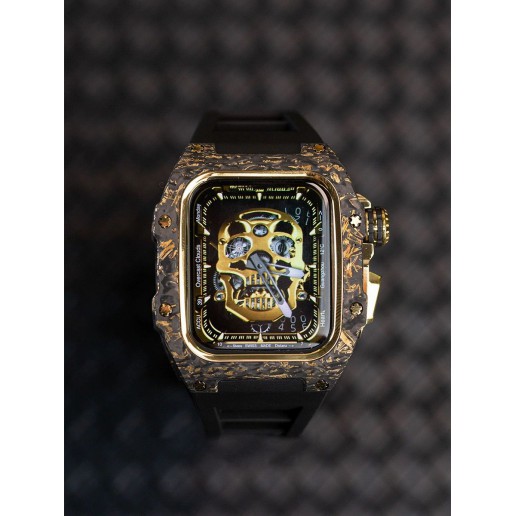 Carbon Fiber RM Style  iWatch Case 44mm 45mm