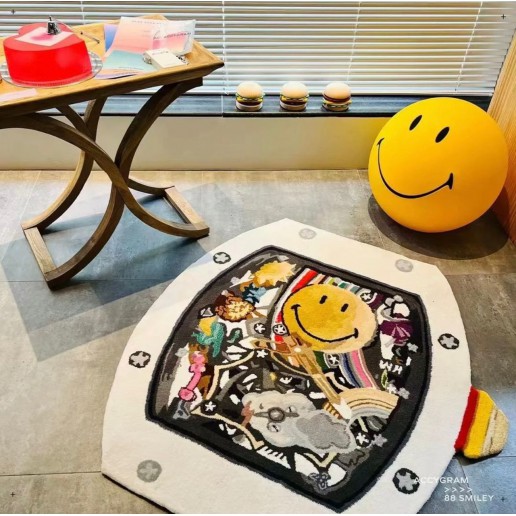 ACCYGRAM RM88 Style Smiley Carpet 100 x 97cm