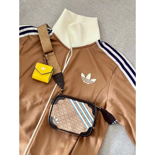 Adidas Originals Monogram Gucci Style Sling brown & black