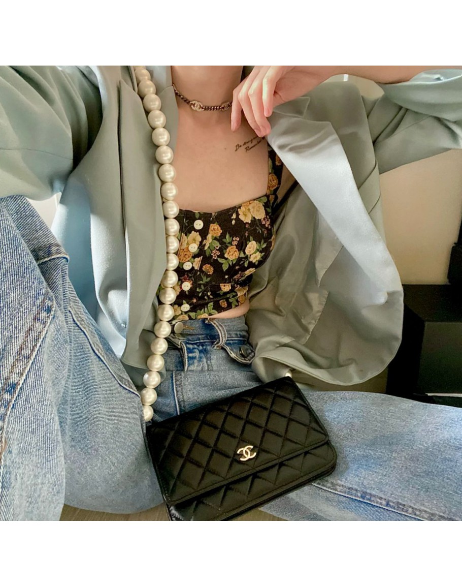 Chanel Mini WOC & G-Dragon Pearl Chain Bag