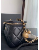 Chanel 19 small black gold