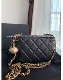 Chanel 19 small black gold