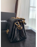 Chanel 19 small black gold