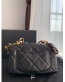 Chanel 19 small black gold