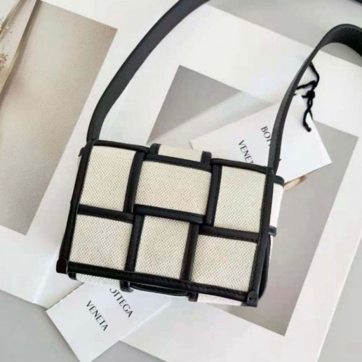 Bottega Cassette SS23 Canvas Weave SlingBag