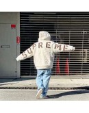 Supreme Faux Fur Lined Zip Up Hoodie FW22