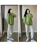 Nike French Terry Swoosh Crewneck olive green