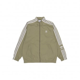 Adidas Original Small Logo Stripe Jacket olive green