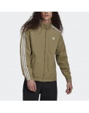 Adidas Original Small Logo Stripe Jacket olive green