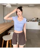 CHUU Summer High Stitch Short