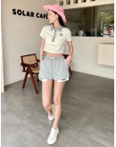 CHUU Summer High Stitch Short