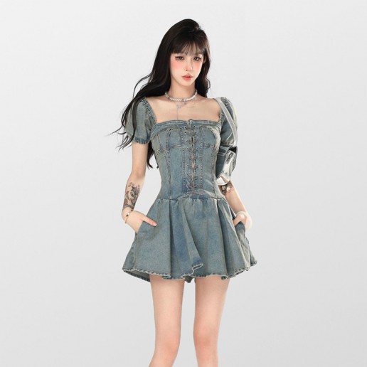 BarBChill American Waist Denim Dress