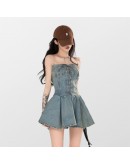 BarBChill American Waist Denim Dress