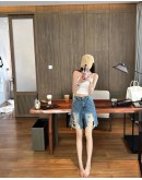 AKMENG HighWaist Denim Short