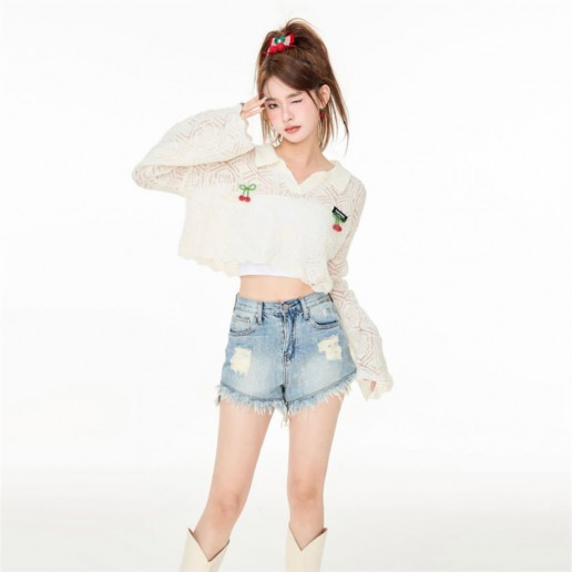 Cloud Season Retro Tassel Short Ladies