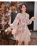 JZ Winter Fallen Leaves Dress Ladies