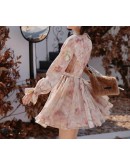 JZ Winter Fallen Leaves Dress Ladies