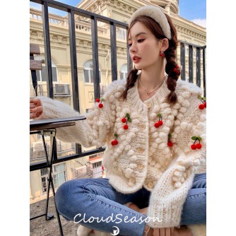 Cloud Season Knitting Cherry Jacket