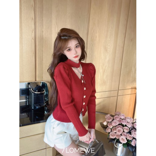 7LOMEWE Season 2023 NewYear Red Sweater