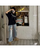 MOERSHOP Grunge Denim Pant