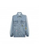 Adidas Original x Fiorucci Stripe Denim Jacket