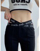 CHUU Slit HighWaist Boot Cut Pant SS23