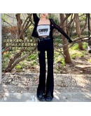 CHUU Slit HighWaist Boot Cut Pant SS23