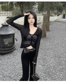 CHUU Slit HighWaist Boot Cut Pant SS23