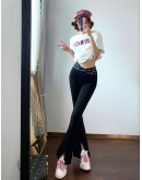 CHUU Slit HighWaist Boot Cut Pant SS23