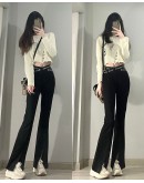 CHUU Slit HighWaist Boot Cut Pant SS23